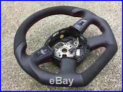 Audi A3 A4 S4 A5 A6 A8 New Custom Made Flat Bottom Steering Wheel