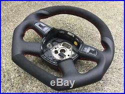 Audi A3 A4 S4 A5 A6 A8 New Custom Made Flat Bottom Steering Wheel