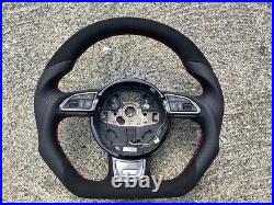 Audi A3 Q3 A4 A5 Q5 Qs5 Custom Made Flat Bottom Steering Wheel