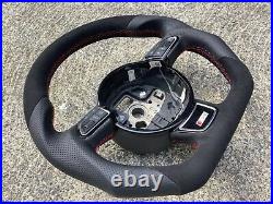 Audi A3 Q3 A4 A5 Q5 Qs5 Custom Made Flat Bottom Steering Wheel