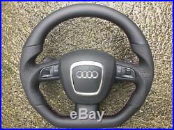 Audi A3 S3 A5 S5 Q5 Dsg New Custom Made Flat Bottom Steering Wheel