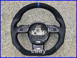 Audi A3 S3 Q3 A4 S4 Rs4 A5 S5 Rs5 Q5 Dsg Custom Made Flat Bottom Steering Wheel