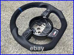 Audi A3 S3 Q3 A4 S4 Rs4 A5 S5 Rs5 Q5 Dsg Custom Made Flat Bottom Steering Wheel