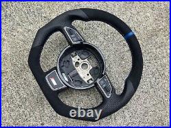 Audi A3 S3 Q3 A4 S4 Rs4 A5 S5 Rs5 Q5 Dsg Custom Made Flat Bottom Steering Wheel