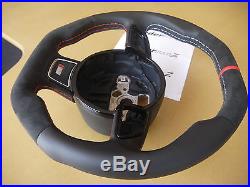 Audi A3 S3 Q3 NONE-paddle custom steering Wheel thick flat top + bottom RS 13-16