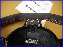 Audi A3 S3 Q3 NONE-paddle custom steering Wheel thick flat top + bottom RS 13-16