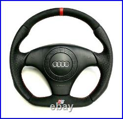 Audi A4 S4 B5 TT 8N0 Custom flat bottom steering wheel Alcantara + leather