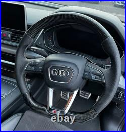 Audi Q5 Carbon Steering Wheel Flat Bottom S Line 80a419091ae Mk2 Fy 2017-20