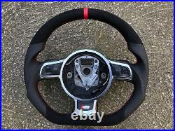 Audi R8 8j0 Tt Tts Rs3 Rs6 C6 Paddle New Custom Made Flat Bottom Steering Wheel