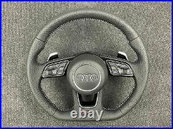 Audi RS4 RS3 S3 A3 A4 S4 A6 S6 Complete Flat Bottom Steering Wheel LHD