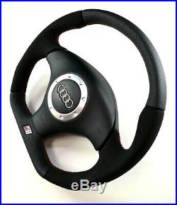 Audi TT 8N0 FLAT BOTTOM steering wheel Alcantara + perforated leather