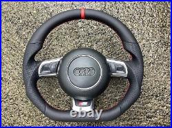 Audi Tt Mk2 A3 S3 A6 Rs6 C6 R8 Gen 1 Custom Made Flat Bottom Steering Wheel