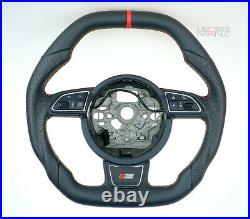 Audi custom steering wheel S4 A1 S1 8X A6 S5 SMALL THICK flat BOTTOM +TOP S line