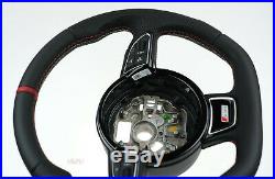 Audi custom steering wheel flat bottom thick S line A8 S8 D4 A6 S6 A7 S7 RS6 RS7