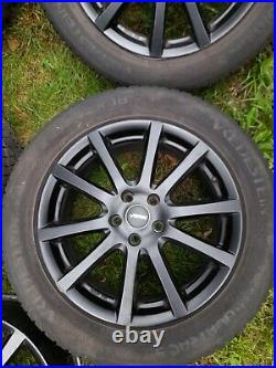 Autec Skandic 18 5x112 Matt Black Alloy Wheels Vw Tiguan Audi Q3 W Good Tyres