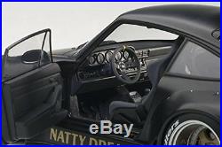 Autoart Porsche RWB 993 118 Model Car Matt Black with Gold Wheels 78154
