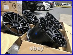 Avid1 AV20 18X9.5 Rims 5x100 +38 Black Wheels (Set of 4)