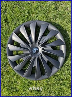 BASENOR 2024-25 Tesla Model 3 Wheel Cover 18 Inch Hubcaps Matte Black (RRP£115)