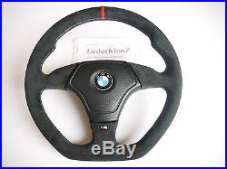 BMW E31 E36 E34 M Z3 E39 M-TECH steering wheel THICK SOFT FLAT BOTTOM