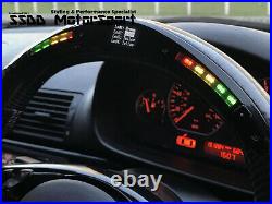 BMW E46 E39 M3 M5 Carbon Leather Flat Bottom Race Display LED Steering Wheel