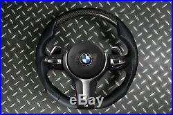 BMW F30 F20 X1 X3 X5 X6 M Perform Flat Bottom Steering Wheel Carbon Fiber