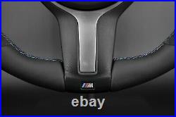 BMW F30 F31 F20 X4 X5 X6 M Flat Bottom Steering Wheel Alcantara Nappa Black Ring