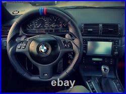 BMW Genuine Leather Custom SMG E46 M3 ZCP Steering Wheel INDIVIDUAL flat Bottom