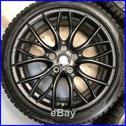 BMW M Performance 18 405M Jet Black Matte Wheels Pirelli Sottozero 3 Winter Tyre