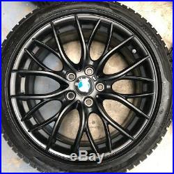 BMW M Performance 18 405M Jet Black Matte Wheels Pirelli Sottozero 3 Winter Tyre