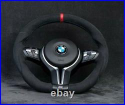 BMW M Performance customized flat bottom steering wheel M3 M4 F80 F82 X5M X6M