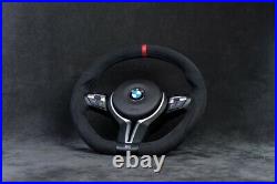 BMW M Performance customized flat bottom steering wheel M3 M4 F80 F82 X5M X6M