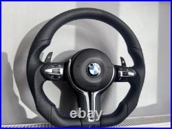 BMW brushed silver black Flat Bottom Steering Wheels F30 F20 F80 F82