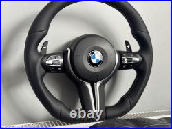 BMW brushed silver black Flat Bottom Steering Wheels F30 F20 F80 F82