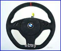 BMW custom steering wheel M Sports flat bottom Alcantara E46 E38 E39 E53 M3 M5