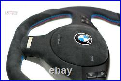 BMW custom steering wheel e39 e38 e46 e53 flat top & bottom Individual Alcantara