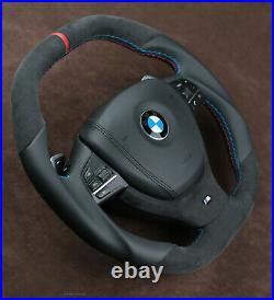 BMW custom steering wheel paddle F10 M5 M6 F01 F02 F07 flat bottom thick soft M