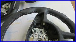 BMW e38 M M3 M5 7 e39 e46 e53 custom flat bottom steering wheel Thick Alcantara
