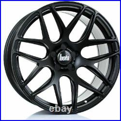 BOLA B8R Alloy Wheel MATT BLACK 19x9.5 5X110 76mm CB ET25 TO 45