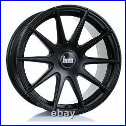 BOLA CSR Alloy Wheel MATT BLACK 17x8 4X108 76mm CB ET35 TO 45