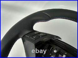 Bmw 05-07 E60 E61 New Nappa Leather Ergonomic Inlays Steering Wheel Flat Bottom