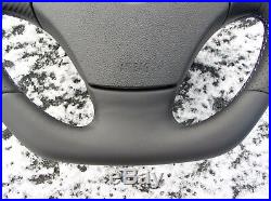 Bmw 3 E90 E91 X1 E84 Nappa/p Leather Ergonomic Steering Wheel Flat Bottom Carbon