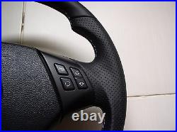 Bmw E90 E91 E84 Nappa Leather Ergonomic Inlays Steering Wheel Flat Bottom Thick