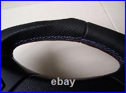 Bmw E90 E91 E84 Nappa Leather Ergonomic Inlays Steering Wheel Flat Bottom Thick