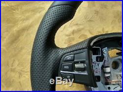 Bmw F07 F10 F01 Nappa Leather Ergonomic Inlays Heated Steering Wheel Flat Thick