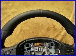 Bmw F07 F10 F01 Nappa Leather Ergonomic Inlays Heated Steering Wheel Flat Thick