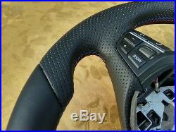 Bmw F07 F10 F01 Nappa Leather Ergonomic Inlays Heated Steering Wheel Flat Thick