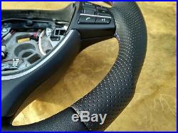 Bmw F07 F10 F01 Nappa Leather Ergonomic Inlays Heated Steering Wheel Flat Thick