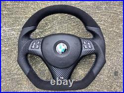 Bmw M3 E81 E82 E87 E90 E91 E92 E93 Flat Bottom Custom Made Steering Wheel