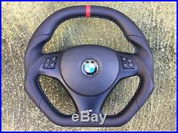 Bmw M3 E81 E82 E87 E90 E91 E92 E93 Flat Top&bottom Custom Made Steering Wheel