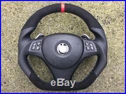 Bmw M3 E90 E91 E92 E93 Dct Paddle New Flat Bottom Custom Made Steering Wheel
